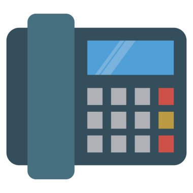 Arama ve konuşma için İş Yönetimi Düz simgesi 