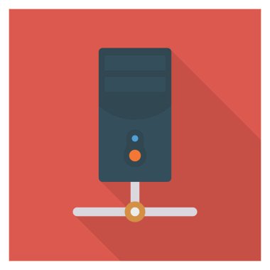 Veritabanı & ağı için İş Yönetimi Düz simgeleri 