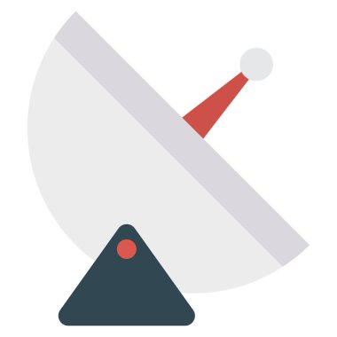 Uydu & anten için İş Yönetimi Düz simgeleri 