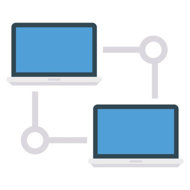 Bağlantı & ağı için İş Yönetimi Düz simgesi