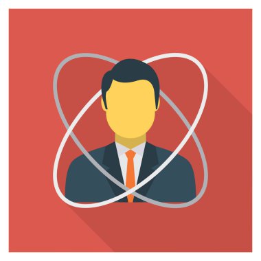 Hesap çalışanı için İş Yönetimi Düz simgesi