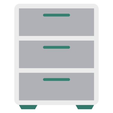 Depolama & kabine için İş Yönetimi Düz simgesi