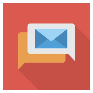 Metin & ileti için İş Yönetimi Düz simgesi 