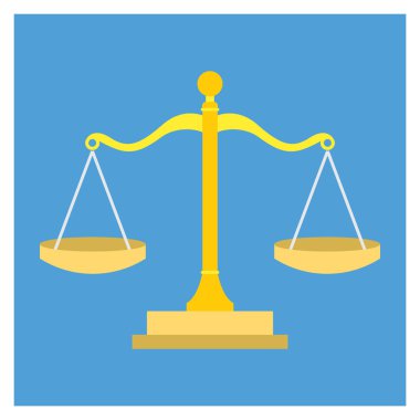 & Adalet için İş Yönetimi Düz simgesi 