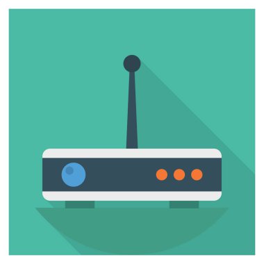 Yönlendirici & ağ geçidi için İş Yönetimi Düz simgesi