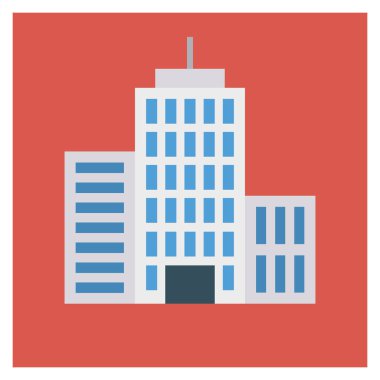 Mülk inşa etmek için İşletme Yönetimi Düz simgesi