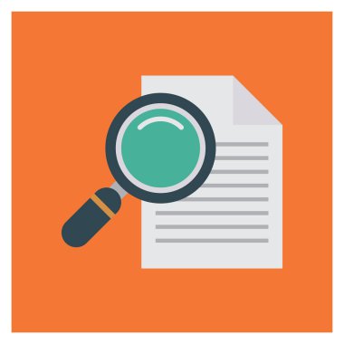 Belge & dosyası için İş Yönetimi Düz simgesi