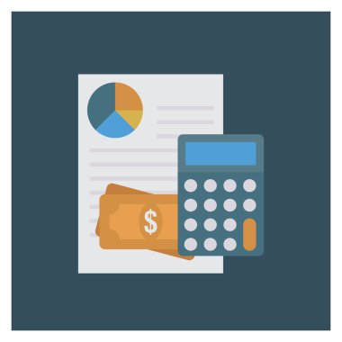 Grafik & raporu için İş Yönetimi Düz simgesi 