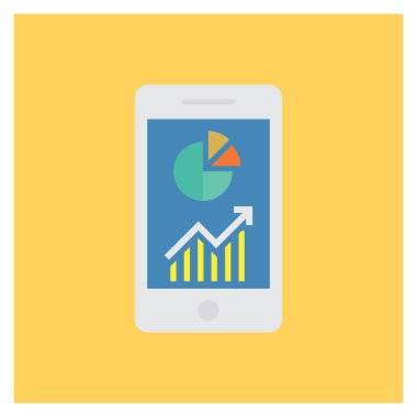 Grafik & raporu için İş Yönetimi Düz simgesi 