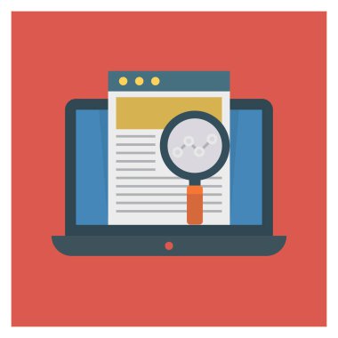 Web sayfası & araması için İş Yönetimi Düz simgesi 