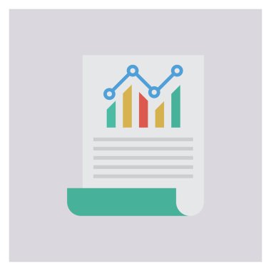 Grafik & raporu için İş Yönetimi Düz simgesi