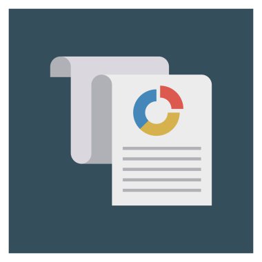 Grafik & raporu için İş Yönetimi Düz simgesi 