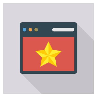 Web sayfası & tarayıcısı için İş Yönetimi Düz simgesi 