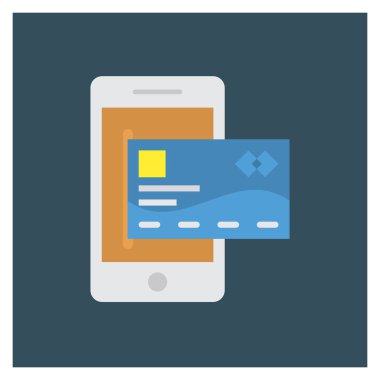 Kart & ödeme için İş Yönetimi Düz simgesi 