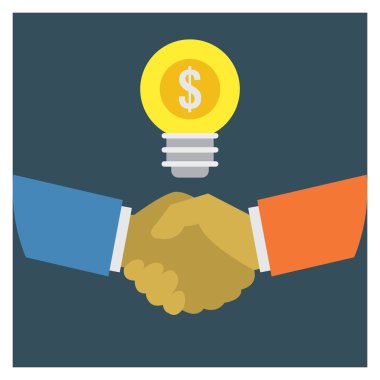 Sözleşme & anlaşması için İş Yönetimi Düz simgesi