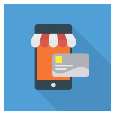 Kredi & kartı için İş Yönetimi Düz simgesi 