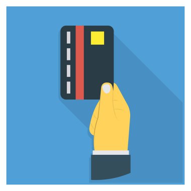 Kredi & kartı için İş Yönetimi Düz simgesi 