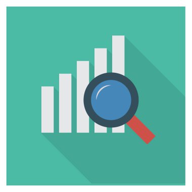Grafik & büyümesi için İş Yönetimi Düz simgesi 