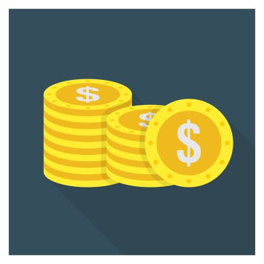 Para ve para birimi için İş Yönetimi Düz icos 