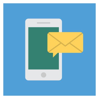 İleti & metni için İş Yönetimi Düz simgesi