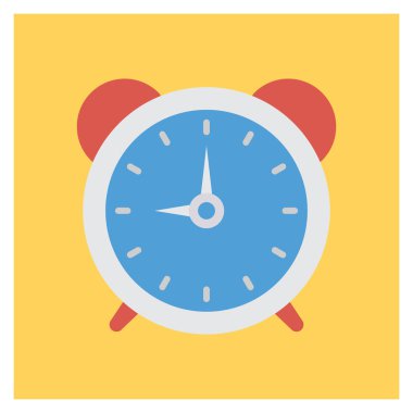 Bitiş tarihi ve anımsatıcı için İş Yönetimi Düz simgesi 