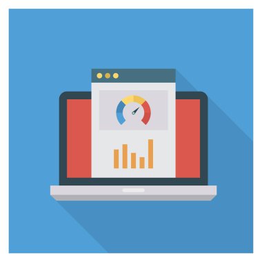 Grafik & analizleri için İş Yönetimi Düz simgesi 