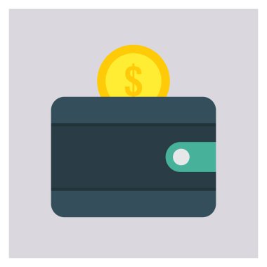 Para ve dolar için İş Yönetimi Düz simgesi 