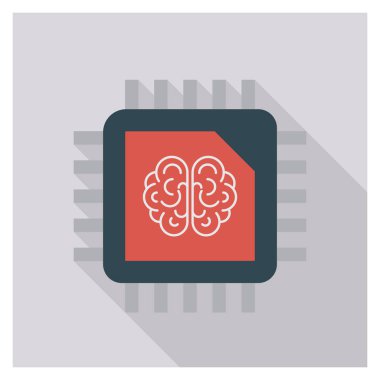 İşlemci & çipi için İşletme Yönetimi Düz simgesi