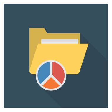 Dosya & belgesi için İş Yönetimi Düz simgesi 