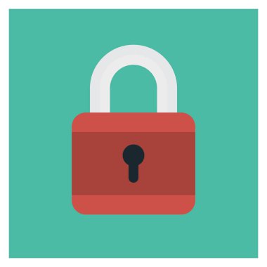 Güvenli & koruma için İş Yönetimi Düz simgesi 