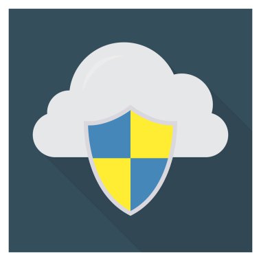 Depolama & kalkanı için İş Yönetimi Düz simgesi 