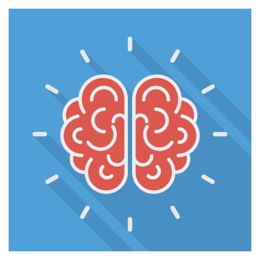 Yaratıcı & zihin için İş Yönetimi Düz simgesi 