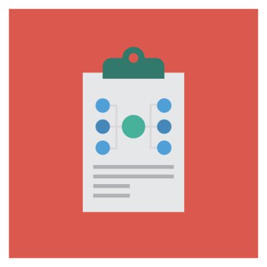 Ağ & raporu için İş Yönetimi Düz simgesi 