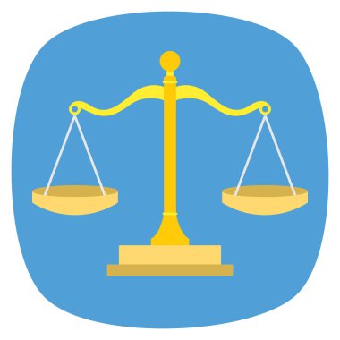 & Adalet için İş Yönetimi Düz simgesi 