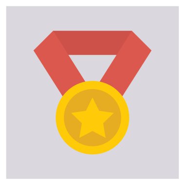 Madalya ve başarı için İş Yönetimi Düz simgesi 