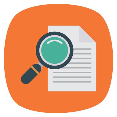 Belge & dosyası için İş Yönetimi Düz simgesi