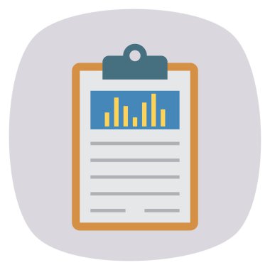 Grafik & raporu için İş Yönetimi Düz simgesi 