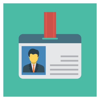 Rozet & geçiş için İş Yönetimi Düz simgesi