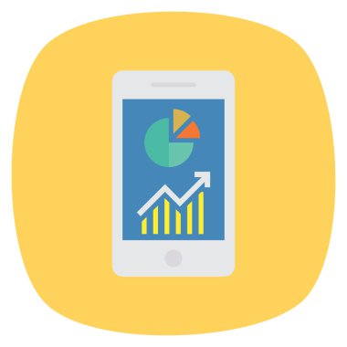 Grafik & raporu için İş Yönetimi Düz simgesi 
