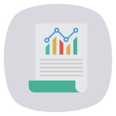 Grafik & raporu için İş Yönetimi Düz simgesi