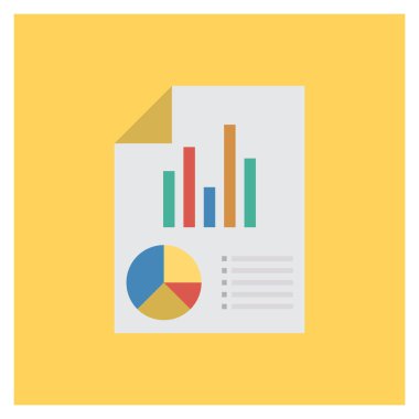 Rapor & tablosu için İş Yönetimi Düz simgeleri 