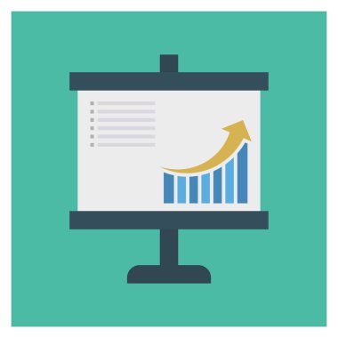 Grafik & raporu için İş Yönetimi Düz simgeleri