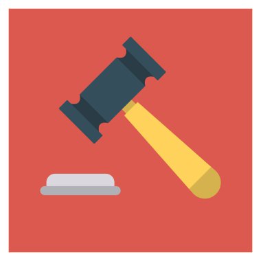 Çekiç & yasal için İş Yönetimi Düz simgeleri