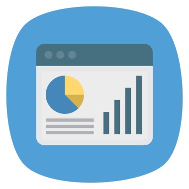 Grafik & raporu için İş Yönetimi Düz simgeleri 