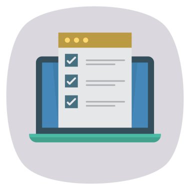 Görev listesi & dosyası için İş Yönetimi Düz simgeleri 