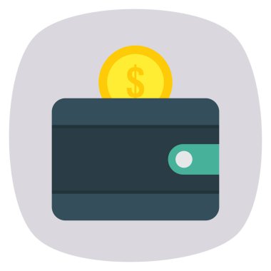 Para ve dolar için İş Yönetimi Düz simgesi 