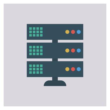 Veritabanı & depolama için İş Yönetimi Düz simgesi 