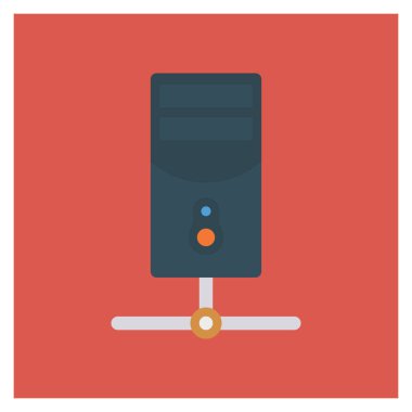 Veritabanı & ağı için İş Yönetimi Düz simgesi 