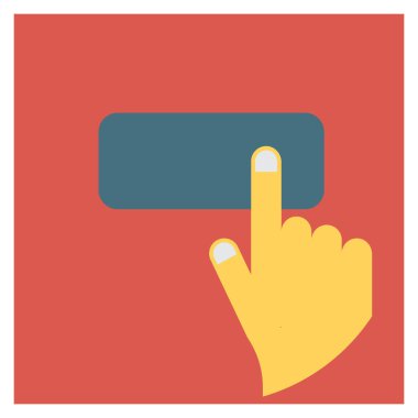 Basın ve tıklama için İş Yönetimi Düz simgesi