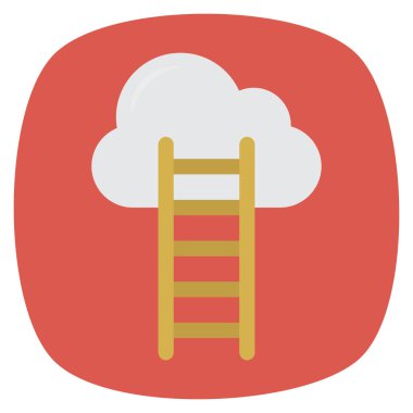 Başarı & bulutu için İş Yönetimi Düz simgesi 